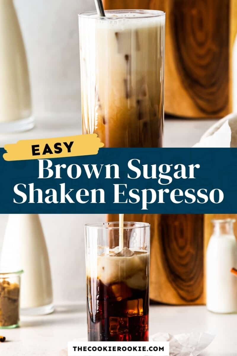 iced brown sugar shaken espresso pinterest