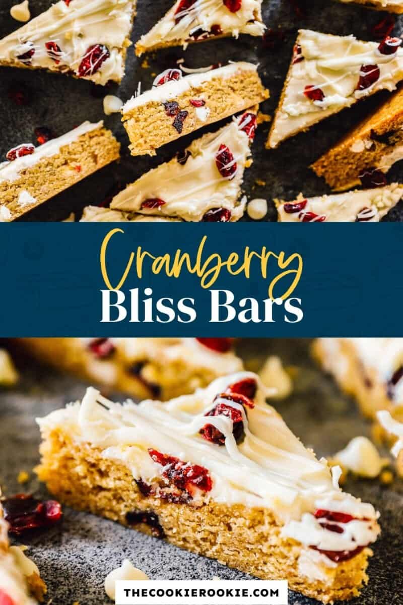 cranberry bliss bars pinterest