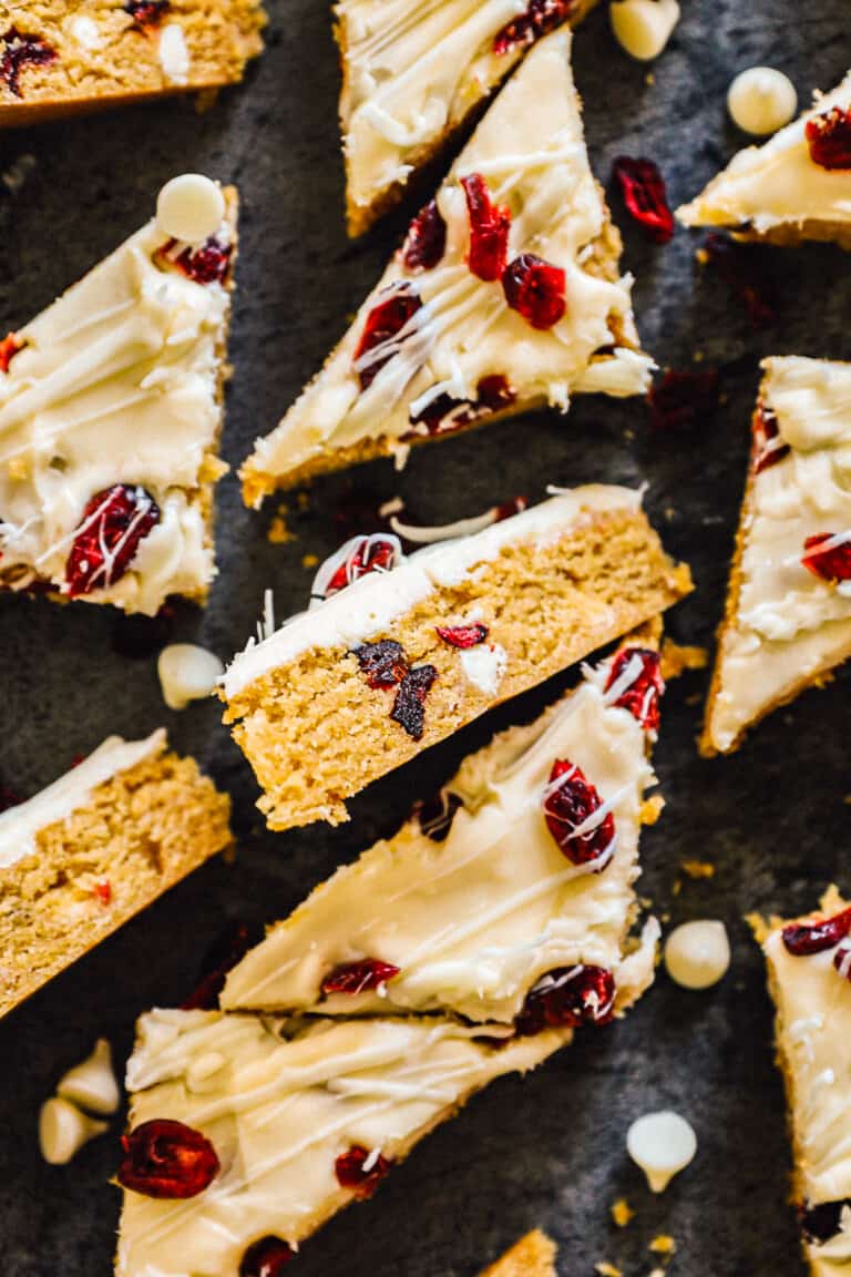 Healthy Cranberry Bliss Bars