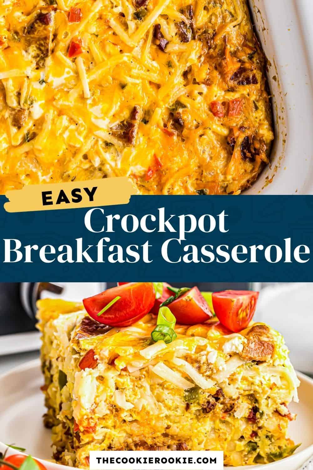 Crockpot Breakfast Casserole Recipe - The Cookie Rookie®