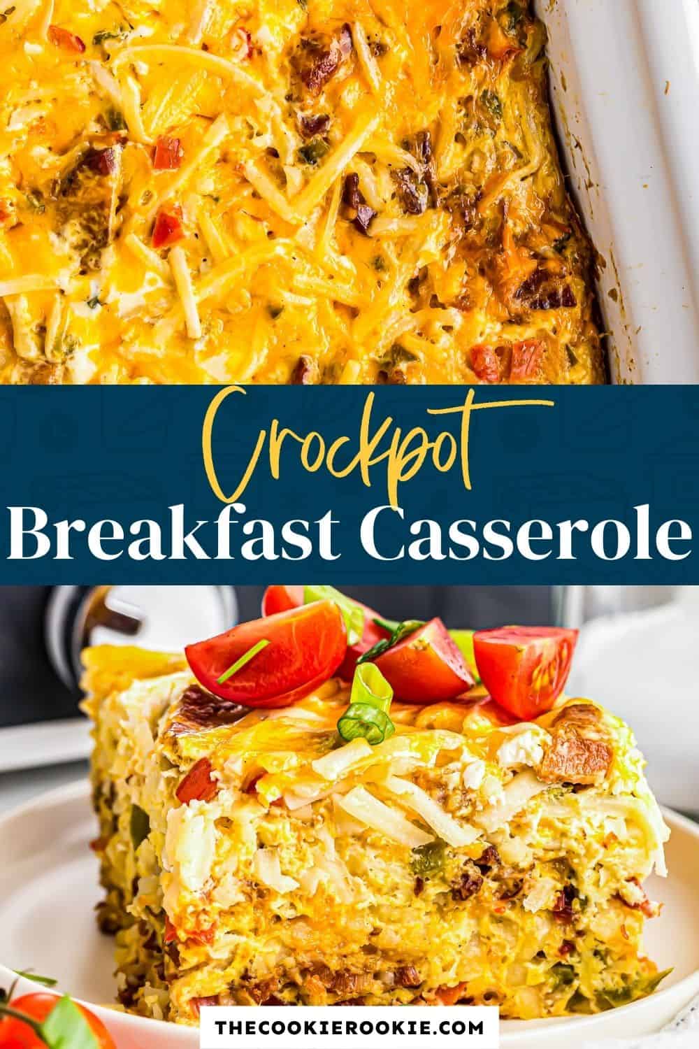 Crockpot Breakfast Casserole - The Cookie Rookie®