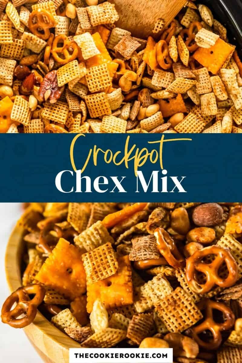 Slow Cooker Bold Chex Mix Recipe - The Chunky Chef