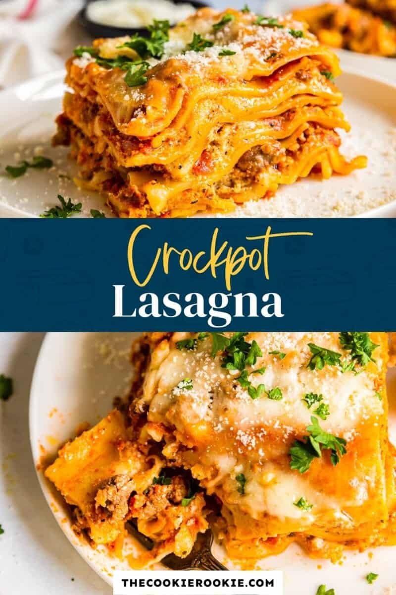 crockpot lasagna pinterest