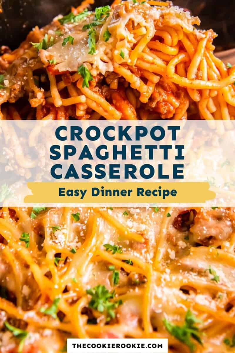 crock pot spaghetti casserole pinterest