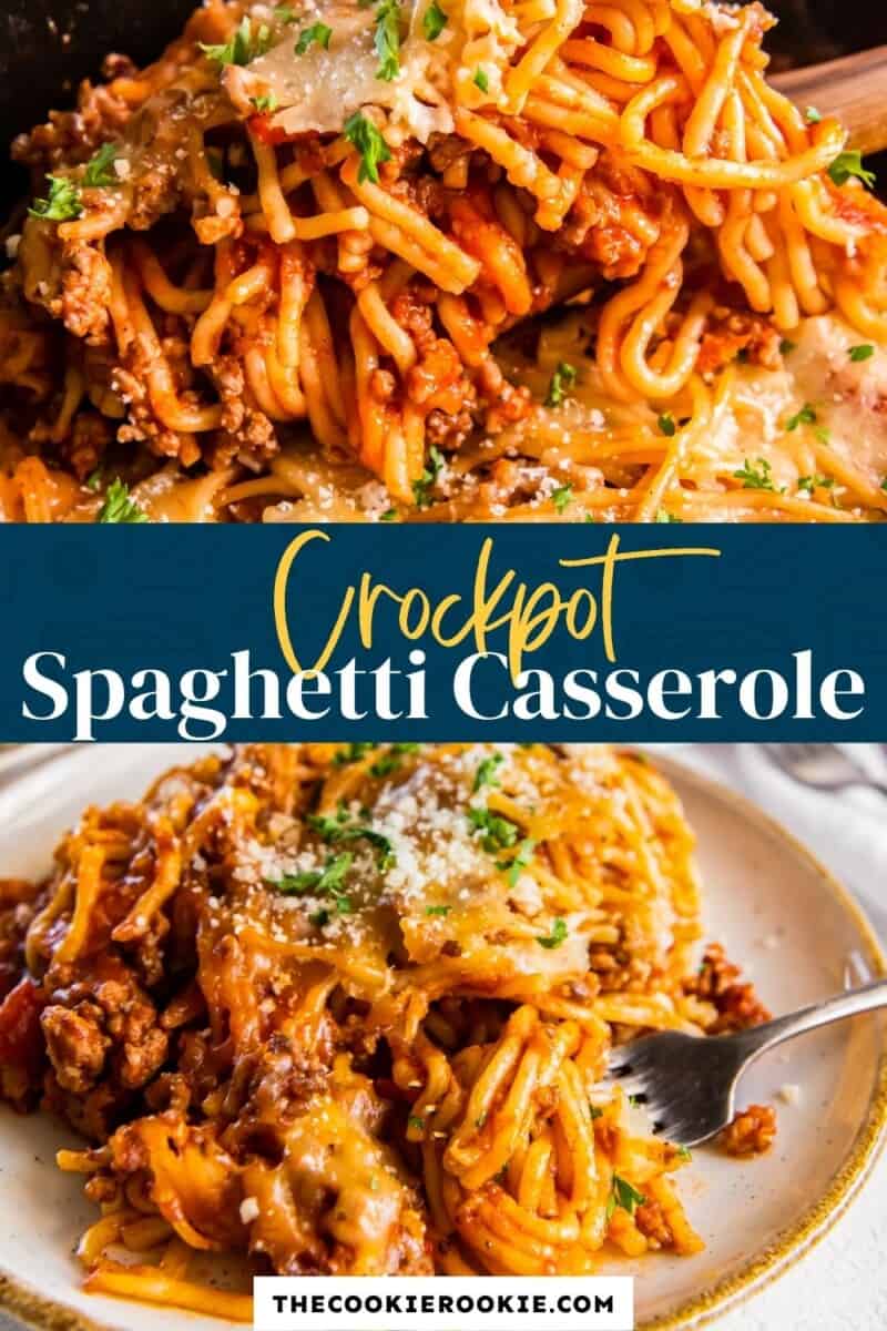 crock pot spaghetti casserole pinterest