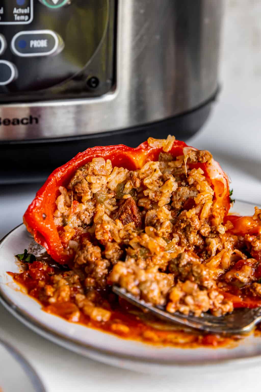 Crockpot Stuffed Peppers Recipe The Cookie Rookie®