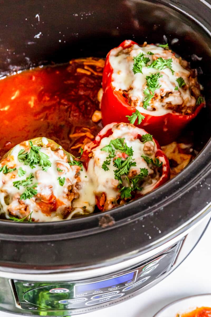 stuffed peppers in a crockpot