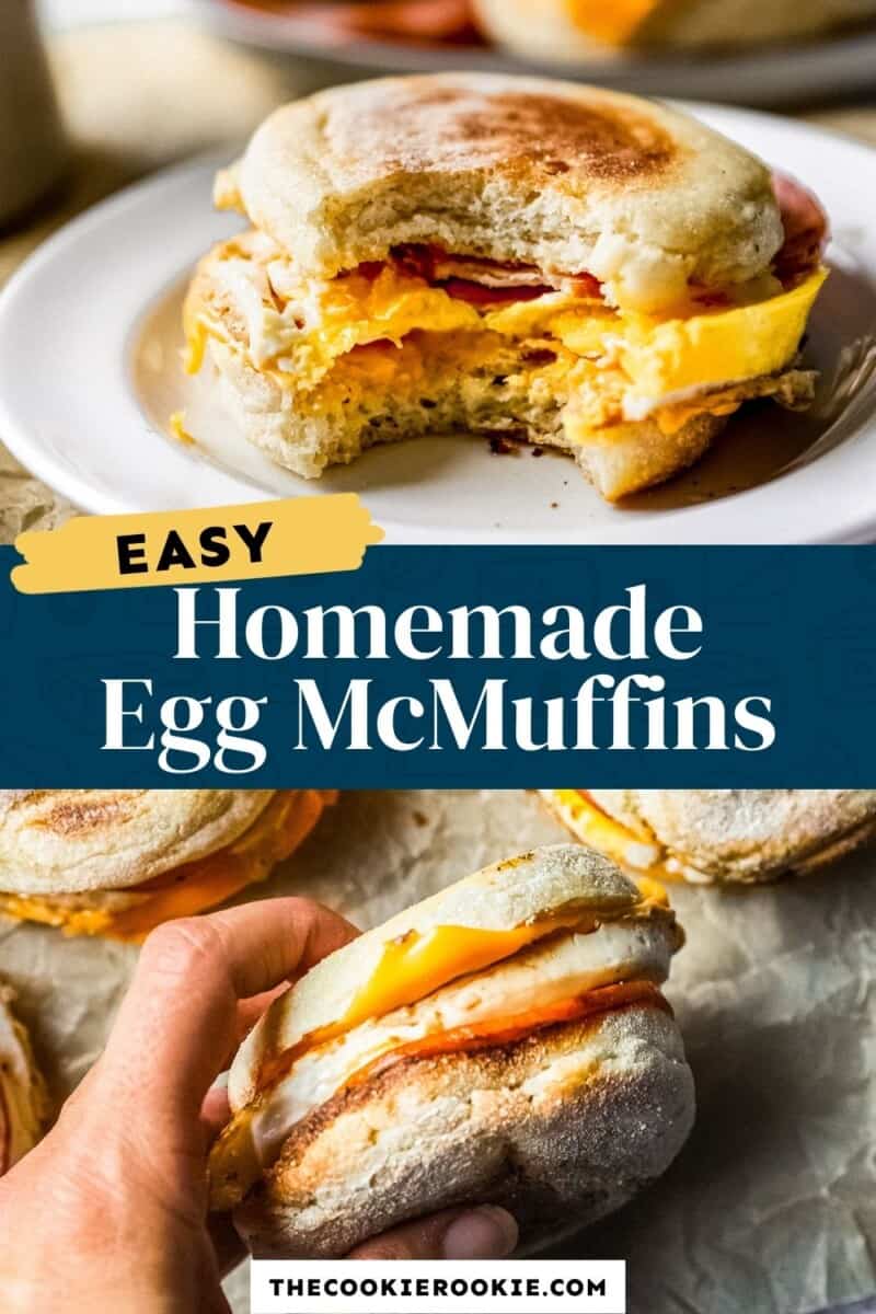homemade egg mcmuffins pinterest