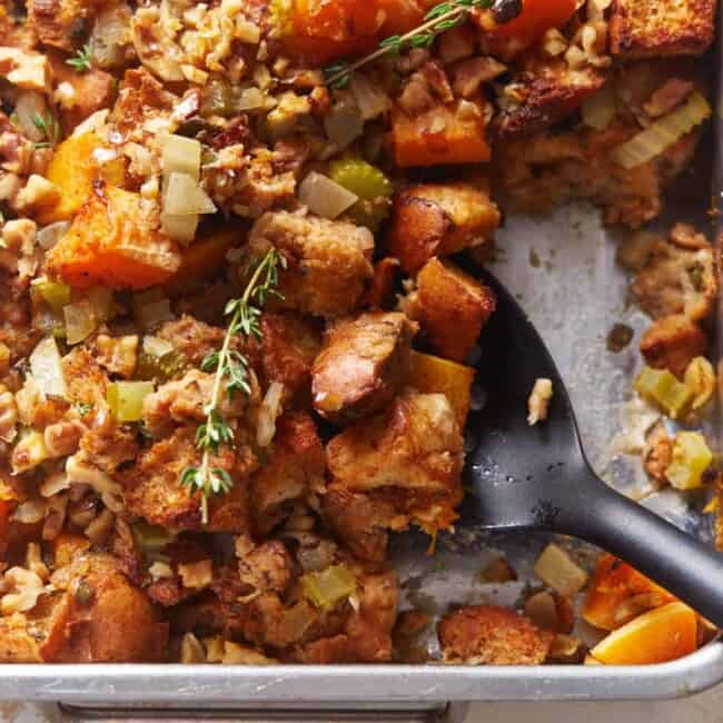 featured butternut squash stuffing.