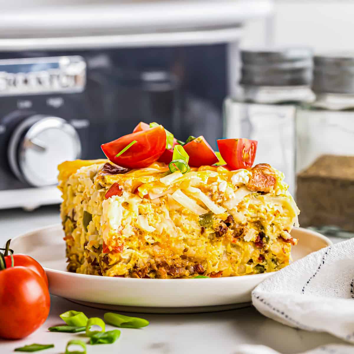 Slow Cooker Breakfast Casserole - Diary of A Recipe Collector