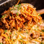 featured crock pot spaghetti casserole