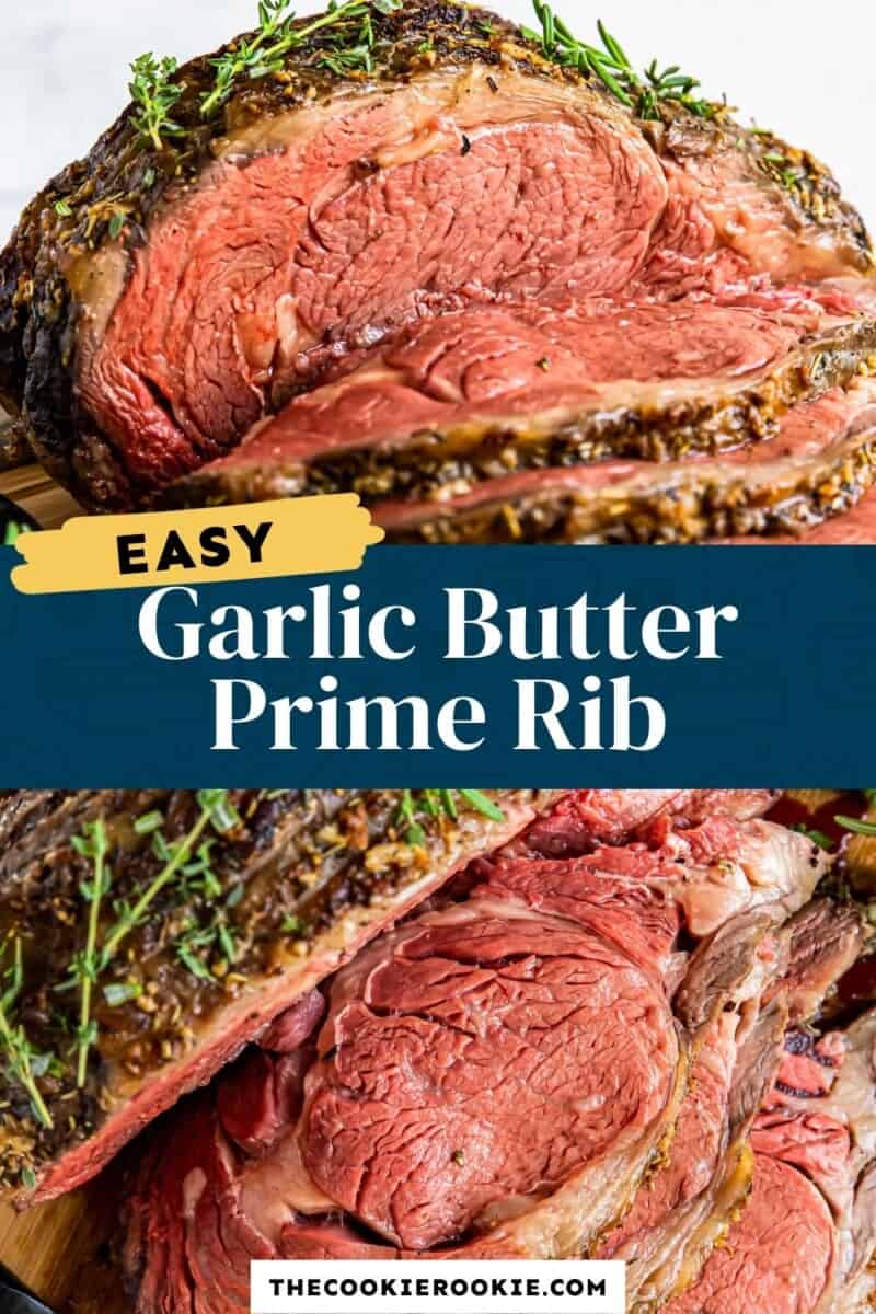 garlic butter prime rib pinterest