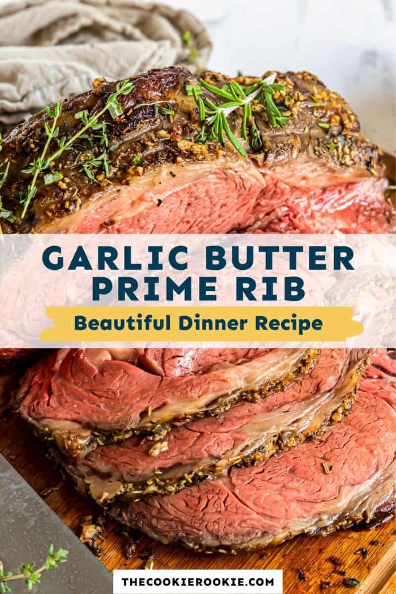 garlic butter prime rib pinterest