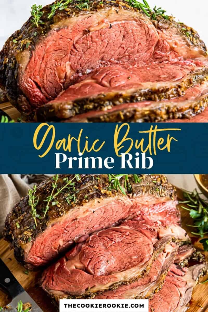 garlic butter prime rib pinterest