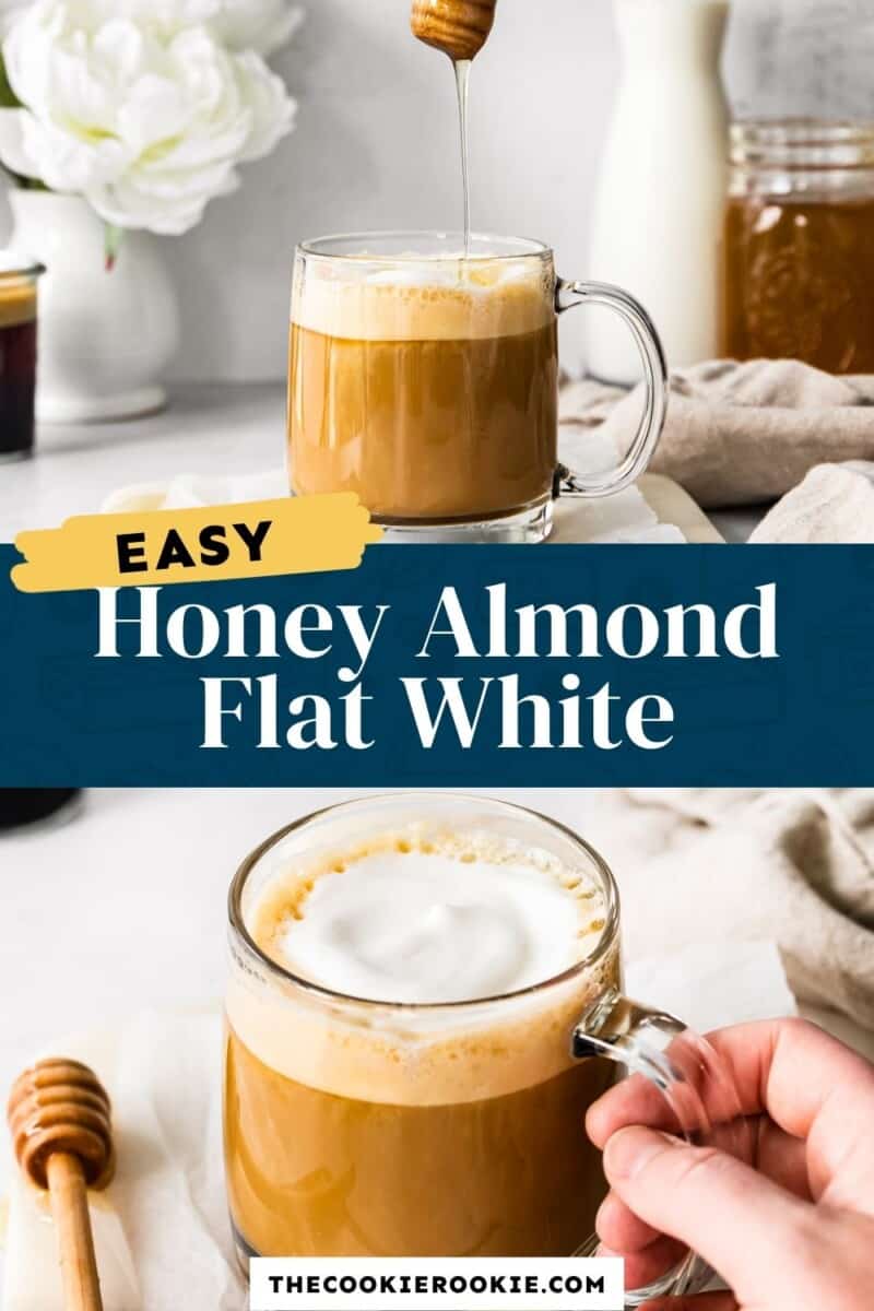 honey almond milk flat white pinterest