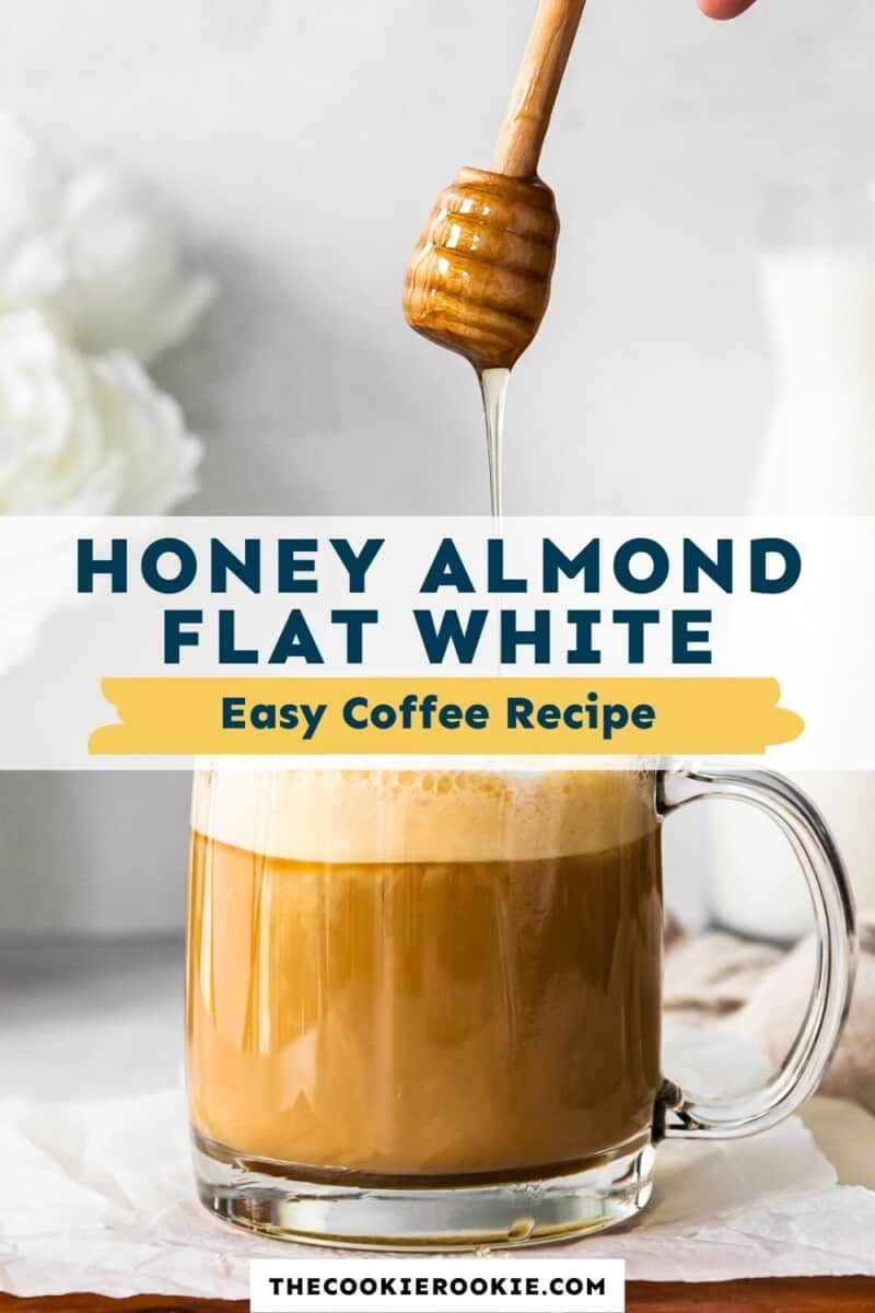 honey almond milk flat white pinterest