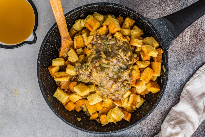 how to make butternut squash stuffing