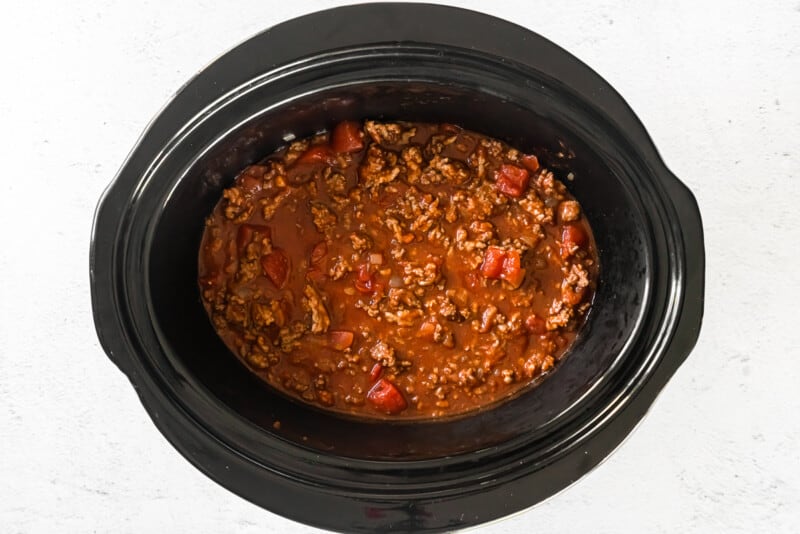 meat sauce in crock pot