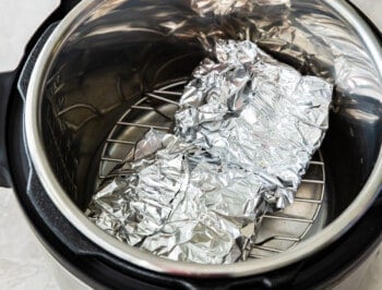 hamburger patties individually wrapped in foil in the instant pot