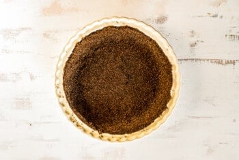 graham cracker crust in pie dish