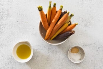 ingredients for roasted carrots