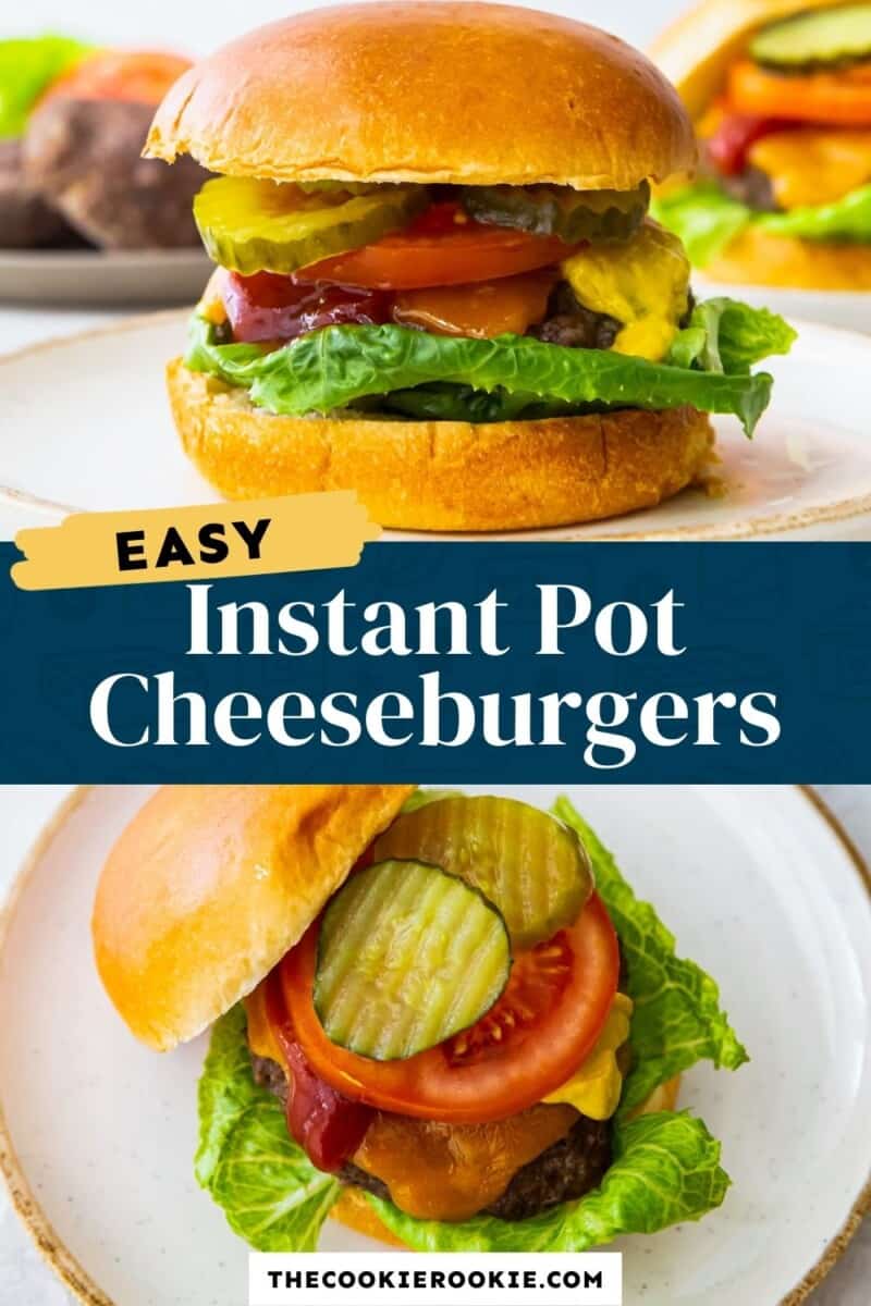 instant pot cheeseburgers pinterest