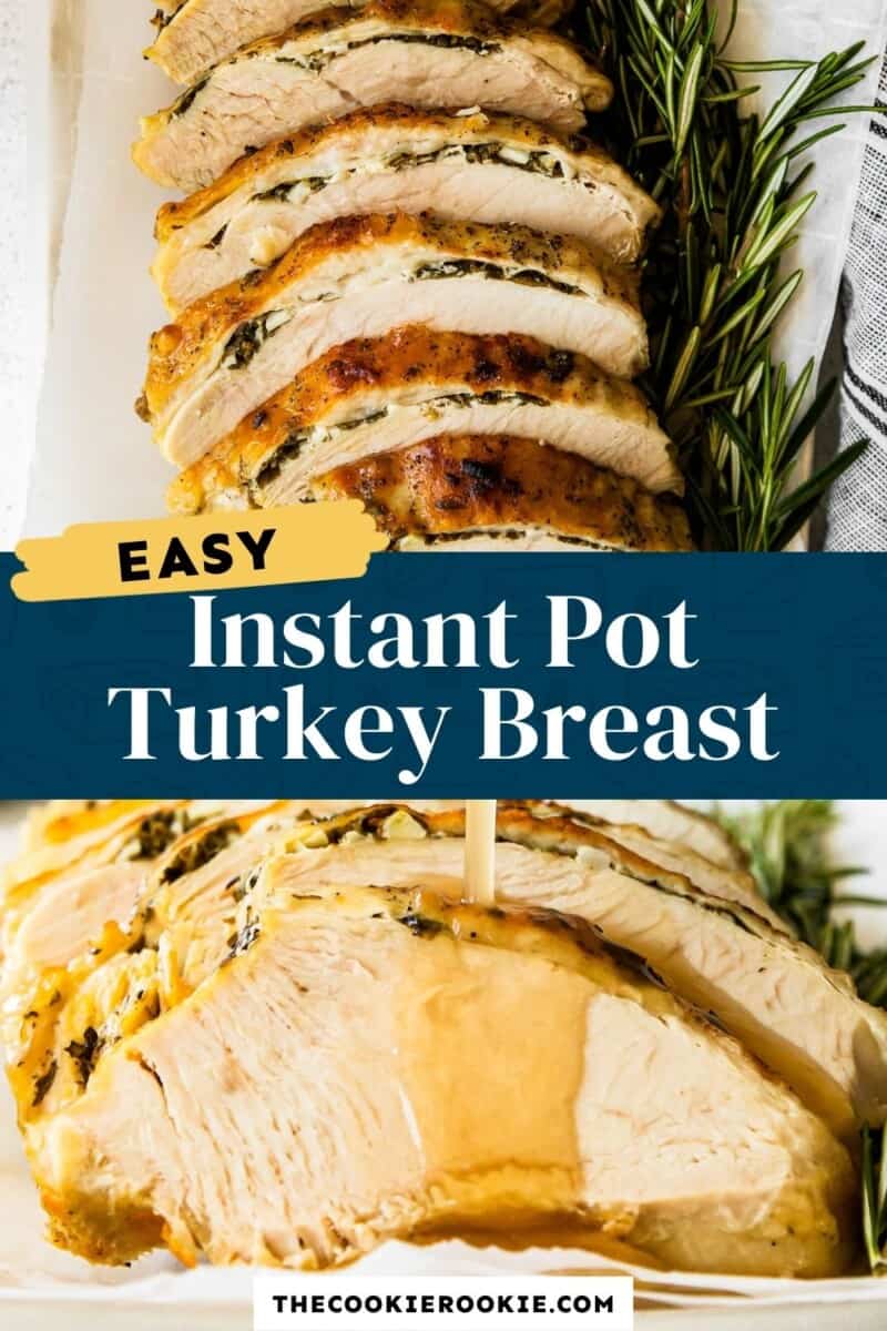 instant pot garlic herb turkey breast pinterest