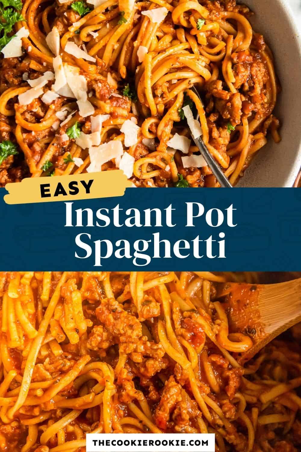 Instant Pot Spaghetti Recipe - The Cookie Rookie®