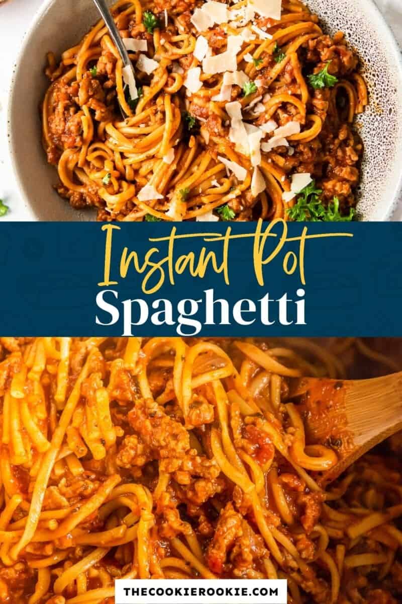 instant pot spaghetti pinterest