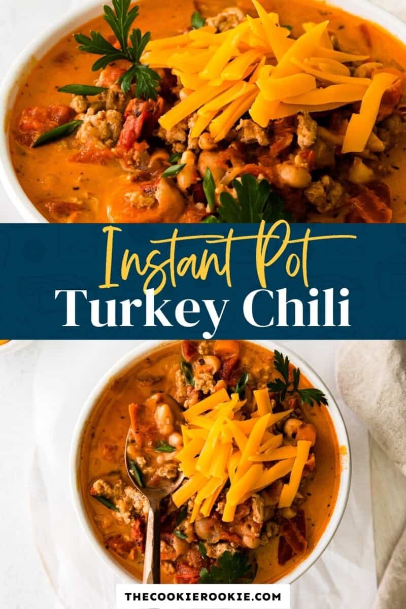 instant pot turkey white bean chili pinterest