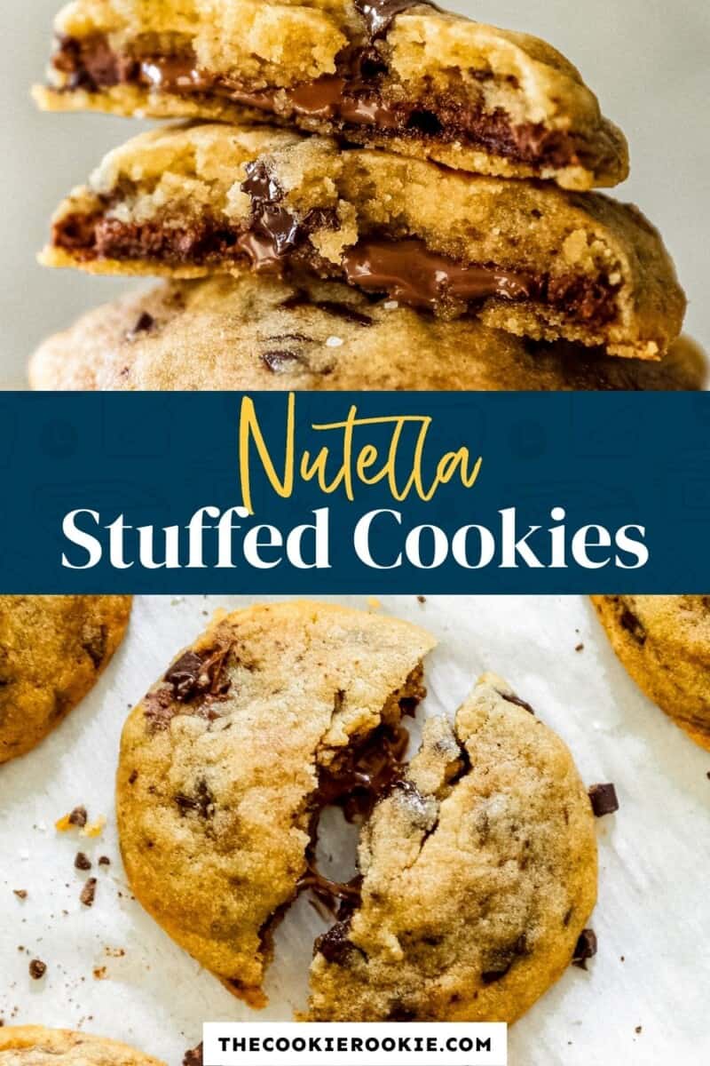 nutella stuffed cookies pinterest