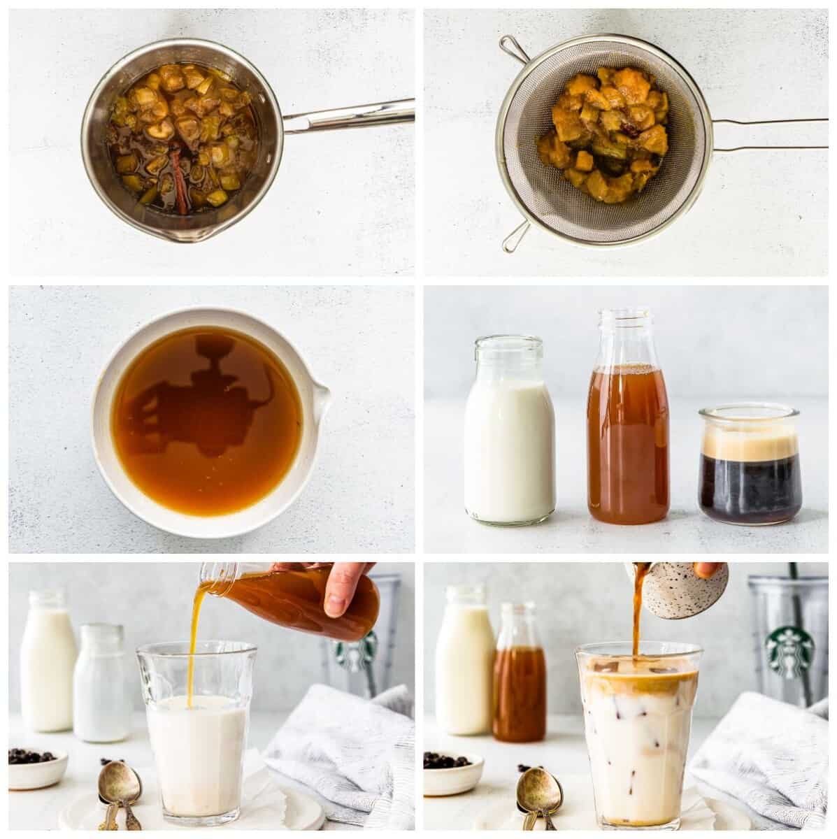 step by step photos for how to make apple crisp macchiato