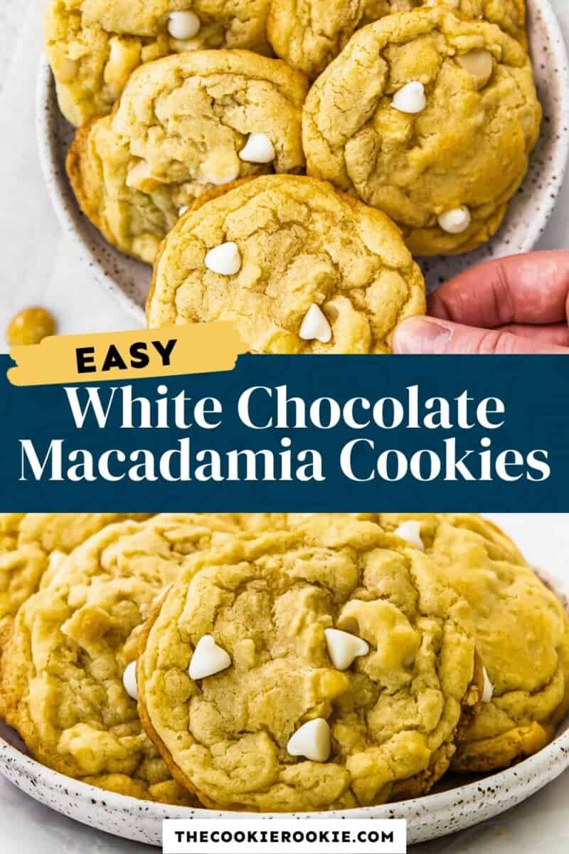 white chocolate macadamia nut cookies pinterest