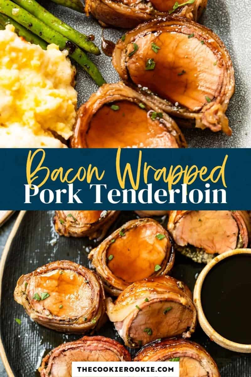 bacon wrapped pork tenderloin pinterest