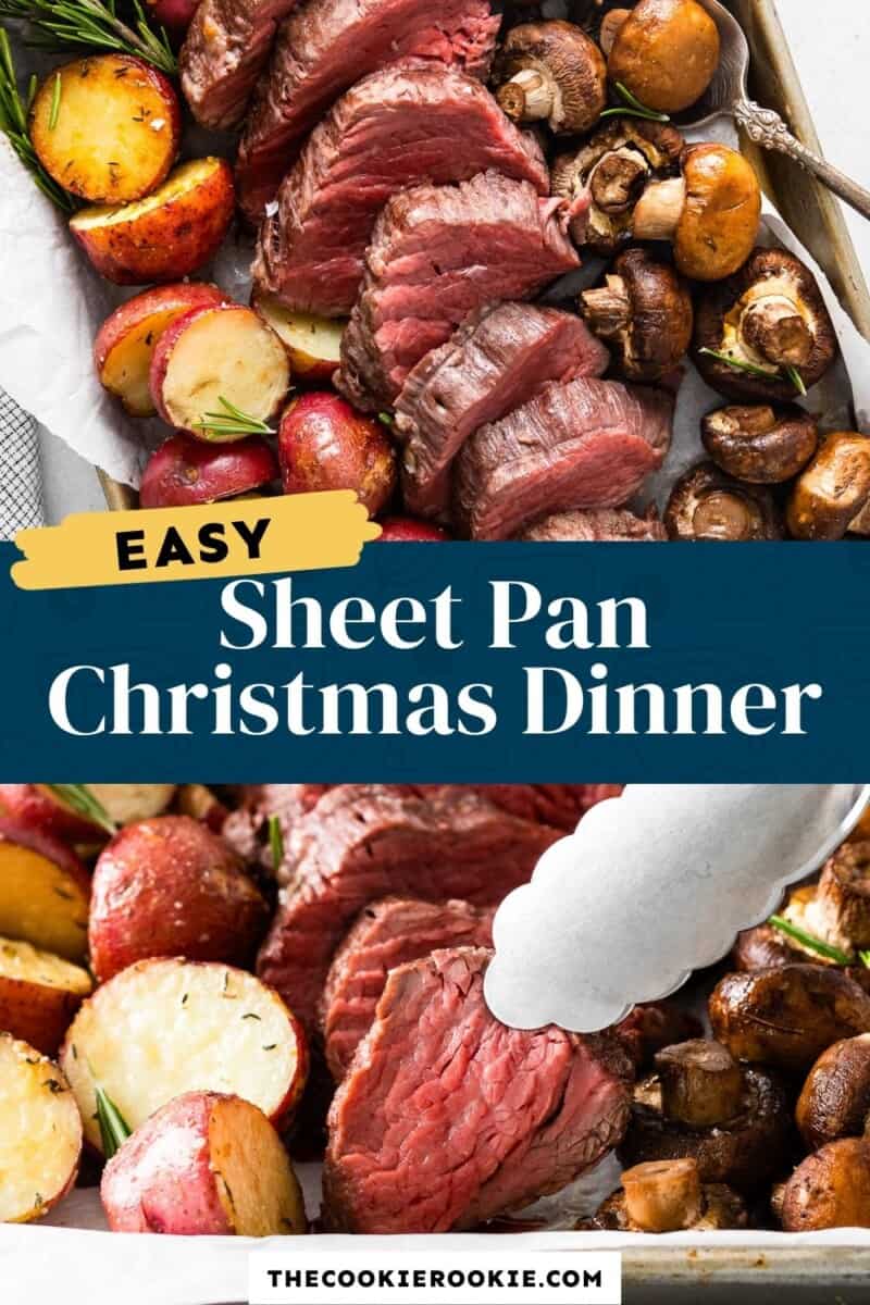 beef tenderloin sheet pan christmas dinner pinterest