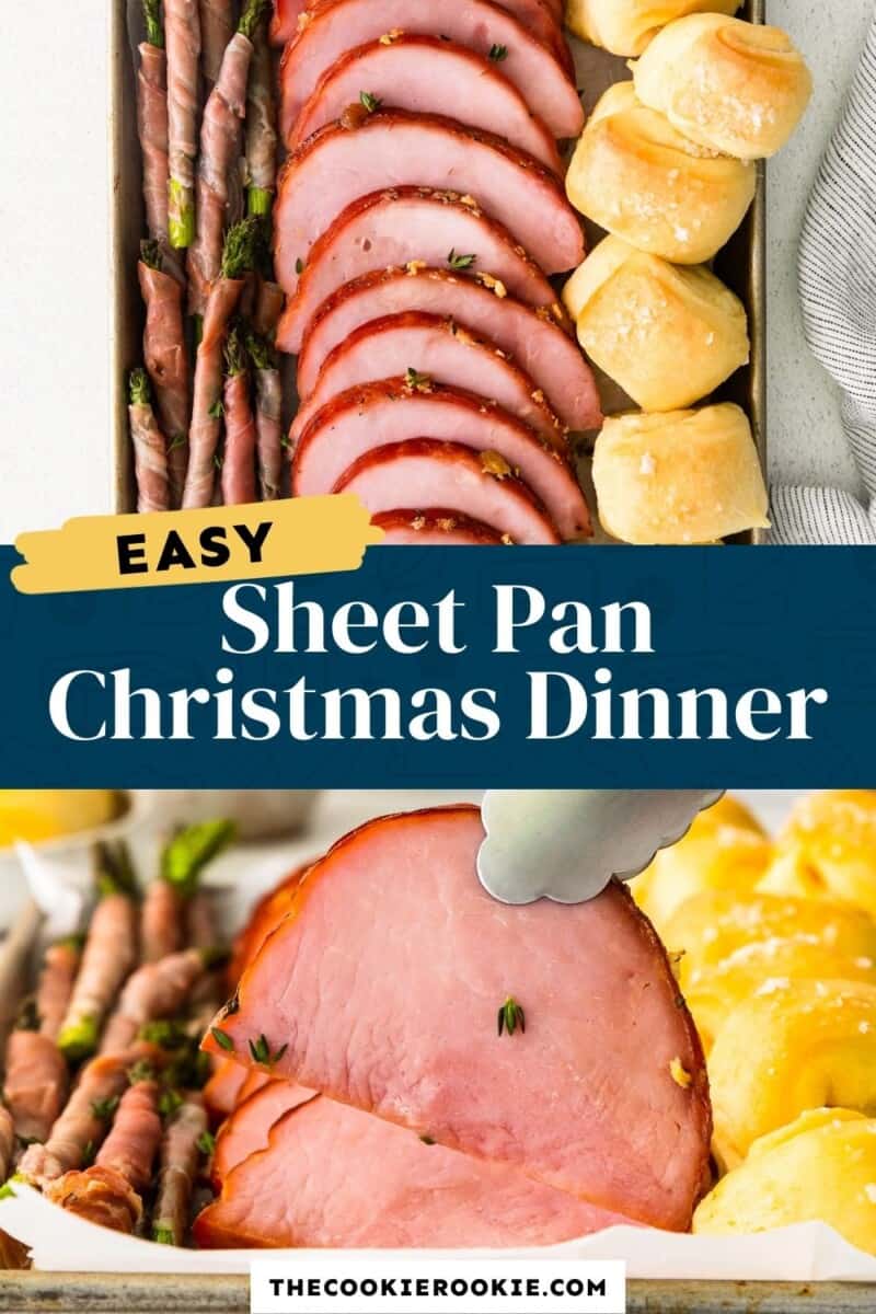 brown sugar ham sheet pan christmas dinner pinterest