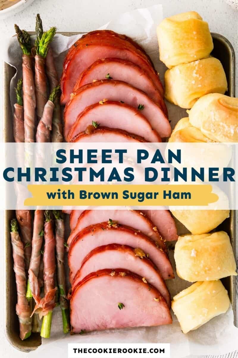 brown sugar ham sheet pan christmas dinner pinterest