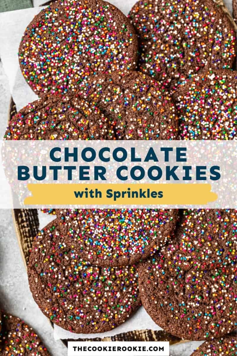 chocolate butter cookies pinterest