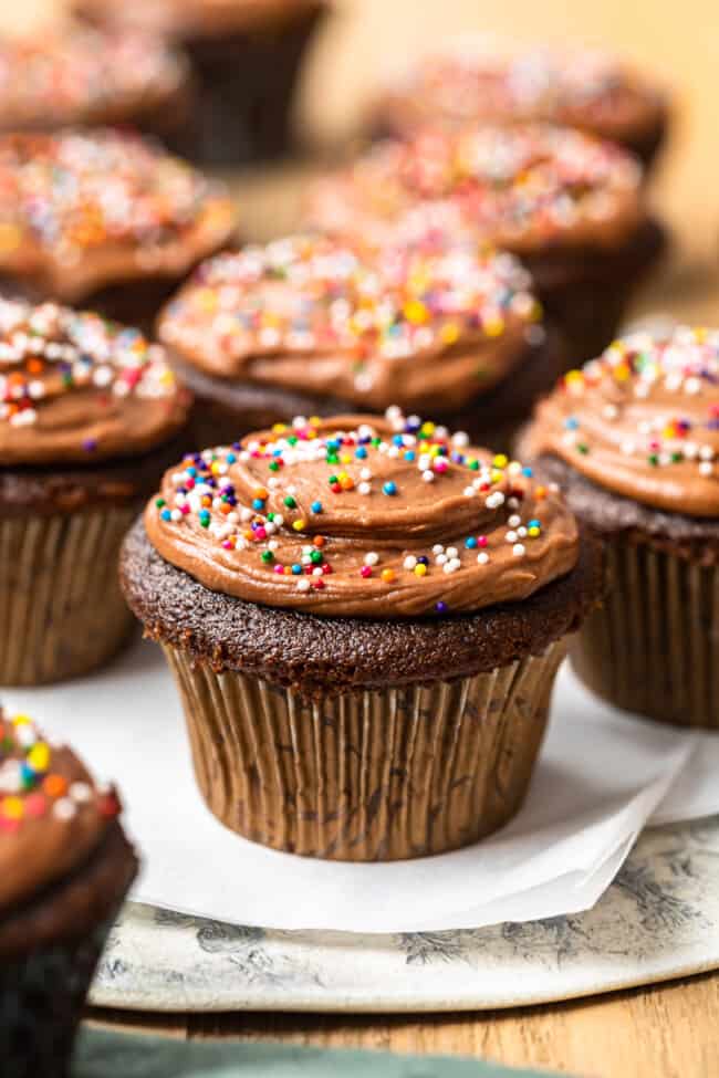 Chocolate Cupcakes with Fudge Frosting Recipe The Cookie Rookie®