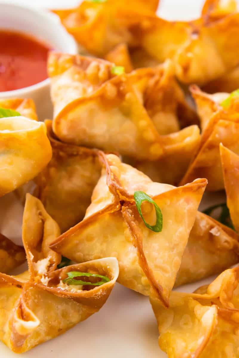 up close crab rangoon