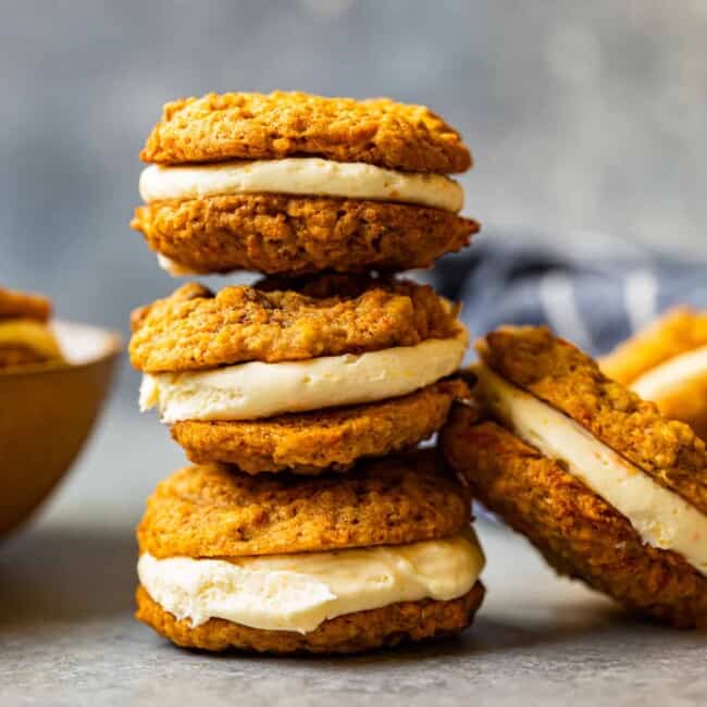 featured carrot cake sandwich cookies