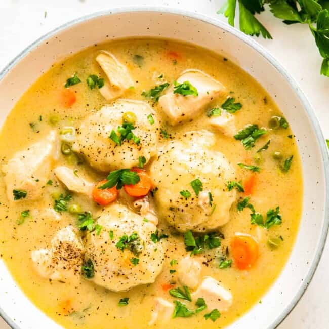 featured chicken and dumplings