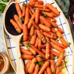 featured red wine glazed carrots