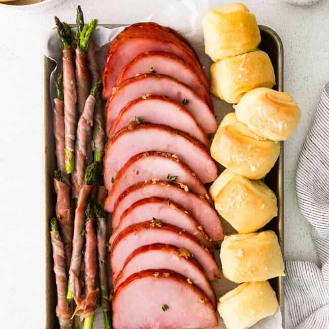 featured sheet pan christmas dinner with ham
