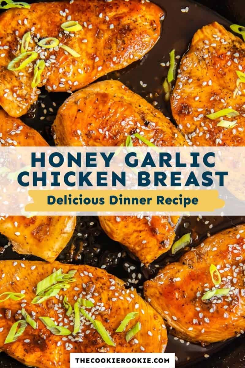 honey garlic chicken breasts pinterest