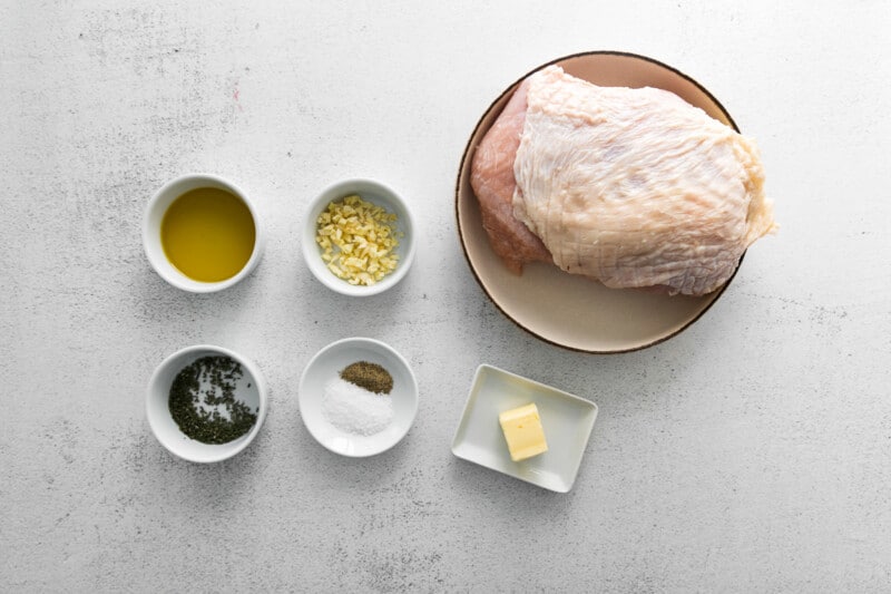 ingredients for air fryer garlic rosemary turkey breast