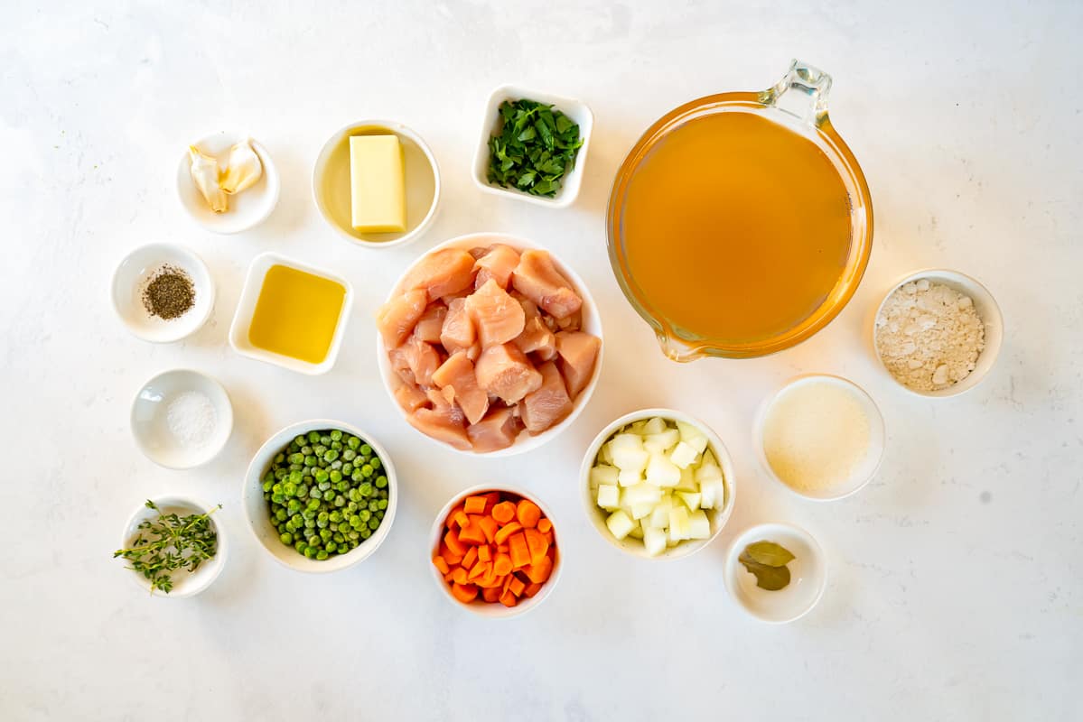 Ingredients for chicken and dumplings. - 6