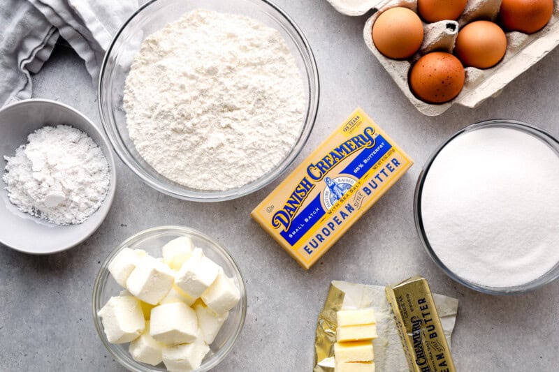 ingredients for gooey butter cookies