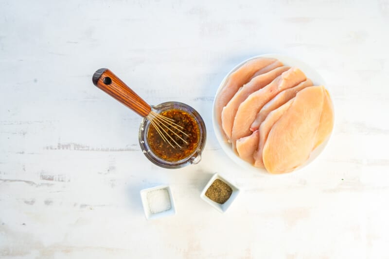 ingredients for honey garlic chicken breasts