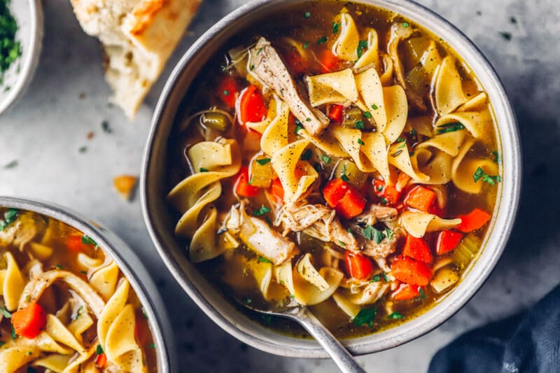 how to make instant pot chicken noodle soup